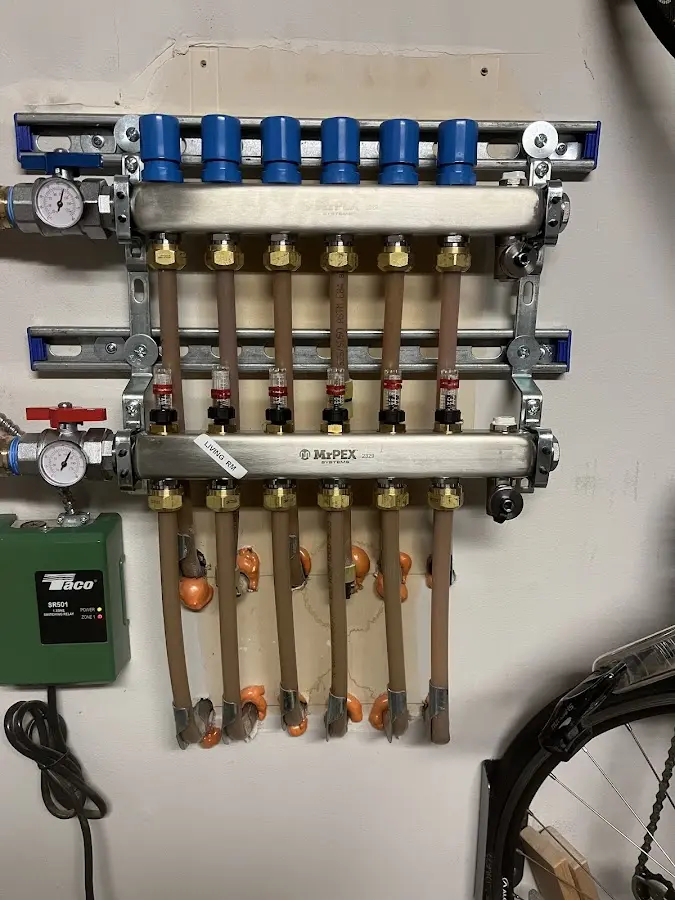 Plumber performing Gas Leak Detection at a residential property in Birdsboro